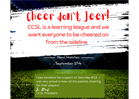 Cheer don't Jeer!